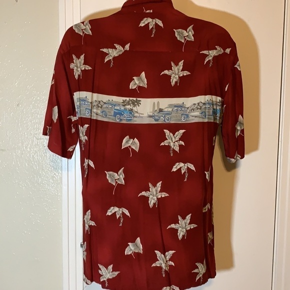 Summer Graphic Print Button Down Shirt, M - Picture 5 of 6